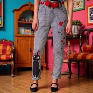 Her Universe Studio Ghibli Kiki's Delivery Service Jiji Paperbag Jean in XS